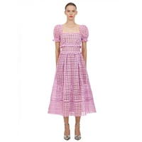 Tongrui 2021 Femmes Vêtements Sexy Décontracté Mini Longueur Dentelle Lilas Robe de Soirée
