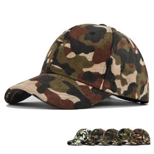 Gorras de Béisbol de Pana con Camuflaje de 6 Paneles, Calidad Mayorista, Personalizables, con Visera Precurvada, Modelo JFB2 - Product Image 1