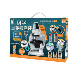 Microscope optique Learn Uma 200x-1200x avec éclairage électrique, kit d'expériences scientifiques pour enfants de 7 à 14 ans - Product Image 3
