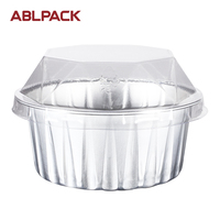 Plaques de cuisson jetables pour friteuse à Air, récipients ronds en Aluminium, assiettes alimentaires, tasse de cuisson