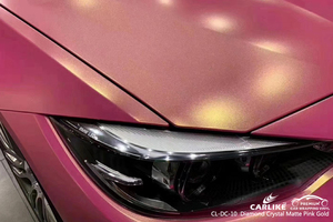 Diamante cristal mate Rosa oro súper alta densidad canales de aire pegatina coche vinilo envoltura - Product Image 5