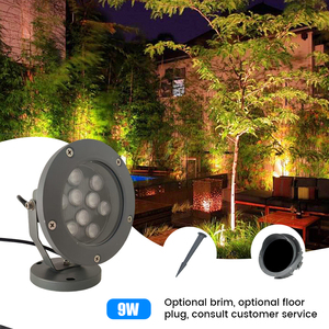 Faretto <span class=keywords><strong>LED</strong></span> ad Alta Luminosità per Esterni Impermeabile IP65 9W - Product Image 1