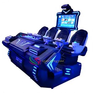 Simulateur de conduite VR 9D avec casques de jeu vidéo 3D, équipement de terrain de jeu intérieur pour une expérience moto et cinéma - Product Image 3