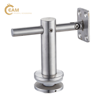 Support de main courante en verre pour escalier en acier inoxydable de style moderne, amovible, fixation murale, matériel pour balustres et balustrades d'hôtel