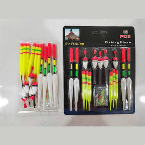 Ensemble de flotteurs de pêche 15pc bouée verticale professionnelle avec bâton lumineux multifonction leurre flotteur matériel de pêche pour la pêche à la carpe Pesca - Product Image 6