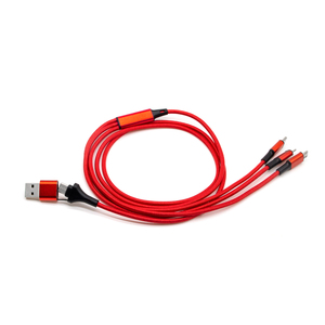 Câble USB tressé en nylon 5-en-1 à charge rapide - Achetez un câble USB tressé en nylon pour <span class=keywords><strong>iPhone</strong></span> 17 Pro Max - Product Image 4
