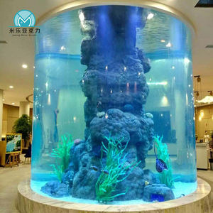 China Fabrikant Nieuwe Ontwerp Aquariumproducten Kunstmatige Vis Rond Groot Acryl <span class=keywords><strong>Aquarium</strong></span> - Product Image 3