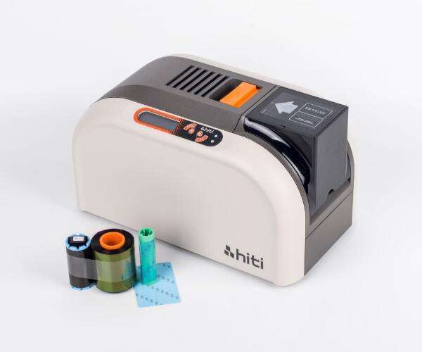 High Speed Hiti CS220e Pvc Id Card Printer Single Dual Sided Thermal Plastic Card Printing Machine for Office School Badge Cards