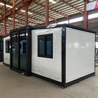 Maisons préfabriquées pliantes à double aile, mobiles, portables et extensibles de 10, 15, 20, 30 et 40 pieds pour une flexibilité et une commodité accrues