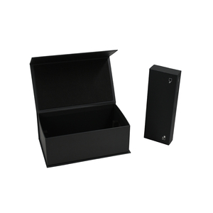 Boîte <span class=keywords><strong>rigide</strong></span> en kraft recyclé, fermeture magnétique écologique, poignée, manchon transparent en PVC, découpe en forme de cœur givrée, trou découpé, puzzle pour enfants - Product Image 2