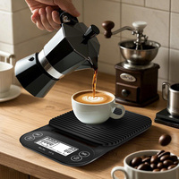 LCD 3Kg 5Kg/Digital Timbangan Kopi Tetes Digital dengan Timer Timbangan Dapur Digital Timbangan Kopi Digital