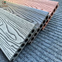 Plancher extérieur en WPC, lames de terrasse en composite bois, pose par clic, terrasse écologique en WPC pour jardin, patio, balcon, cour arrière, terrasse extérieure