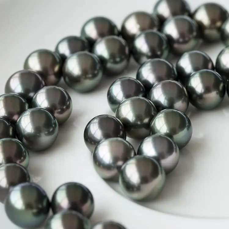 Perles brésiliennes naturelles, couleur noire, pour la fabrication de bijoux, en vrac, prix le plus bas,