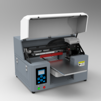 Mini Impresora Plana UV DTF A4 de Inyección de Tinta Led para Impresión Directa en Tarjetas de Identificación, CD, PVC, Vidrio, Cuero, Metal, Madera y Fundas de Teléfono