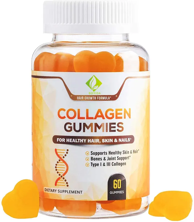 Nhãn Hiệu Riêng Vitamin Và Bổ Sung Gấu Vegan Biotin Collagen Gummies Tóc Da Móng Tay