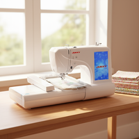 Machine à broder JUKKY ES5 de haute qualité à tête unique, informatisée, petite, multifonctionnelle, pour usage domestique