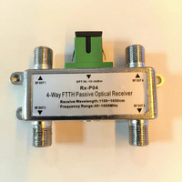 CATV-FTTH Rx-P04 Conversion optique Récepteur optique Abonnés à la télévision par câble Convertisseur photoélectrique Récepteur optique passif 4 voies