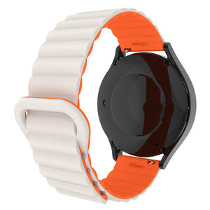 Bracelet de montre en silicone bicolore avec boucle magnétique respirante universelle 20/22 mm compatible avec les montres Samsung et Huawei - Product Image 5