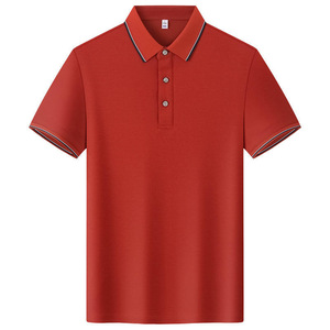 Polo Shirt Solid Color Short Sleeve Moisture Wicking Daily Wear Customizable Logo Promotional Work Clothes - Product Image 2