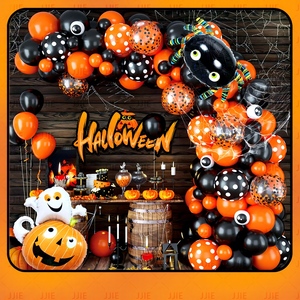 Set <span class=keywords><strong>di</strong></span> <span class=keywords><strong>Palloncini</strong></span> in Lattice Multicolore a Tema Halloween con Arco, <span class=keywords><strong>Palloncini</strong></span> a Forma <span class=keywords><strong>di</strong></span> <span class=keywords><strong>Ragno</strong></span> e Fantasma per Decorazioni Festa <span class=keywords><strong>di</strong></span> Halloween - Product Image 5