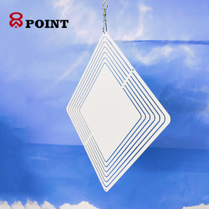 Chuông Gió Hình Vuông Hai Mặt Con Quay Gió Thăng Hoa Nhuộm Màu Vật Dụng Trang Trí Ngoài Trời - Product Image 4