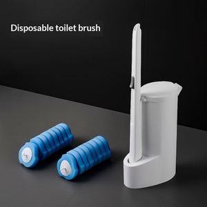 Cross-border Disposable Plastic <b>Toilet</b> <b>Brush</b> Home Daily Use Super Easy-to-Use <b>Replacement</b> <b>Head</b> - Product Image 3