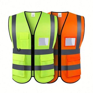 Gilet de sécurité haute visibilité avec sangle réfléchissante, logo personnalisé imprimé, gilet de sécurité sur mesure - Product Image 2