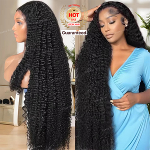 วิกผมด้านหน้าผมหยิกหยักศกขนาด13x4 360สำหรับผู้หญิงผมหยิกเป็นลอนคลื่นลึกขนาด30 40นิ้ว - Product Image 2