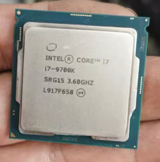 For Used Intel Core I7-9700K Desktop CPU Processor 8 Cores 8 Threads LGA1151 up to 4.9GHz