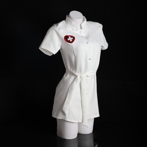 Nurse Uniform Pink Short Sleeve Role Play <b>Costume</b> Women Sexy Fancy Dress 8059 - Product Image 3