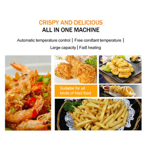 Freidora Industrial Eléctrica Automática Continua para Cubos de Calabaza, Pimientos, Vegetales y Frutas con Revestimiento en Harina - Product Image 6