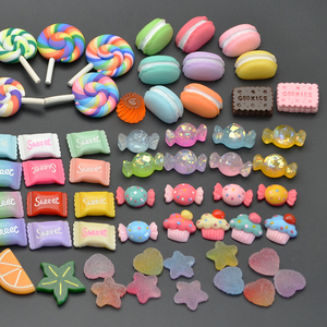 Bán Buôn Mini Kẹo Nhựa Đầy Màu Sắc Cho Hình Ngọt Ngào Thực Phẩm Dễ Thương Charms Cabochon Mặt Dây Trang Sức Vòng Tay Nail Art Keychain - Product Image 3