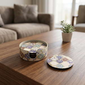 Juego de Posavasos de Madera Pulida de Lujo, para Tazas de Café, Té, Copas de Vino, Resistentes al Calor, Plato de Madera Natural Sólida para Hogar y Oficina - Product Image 2