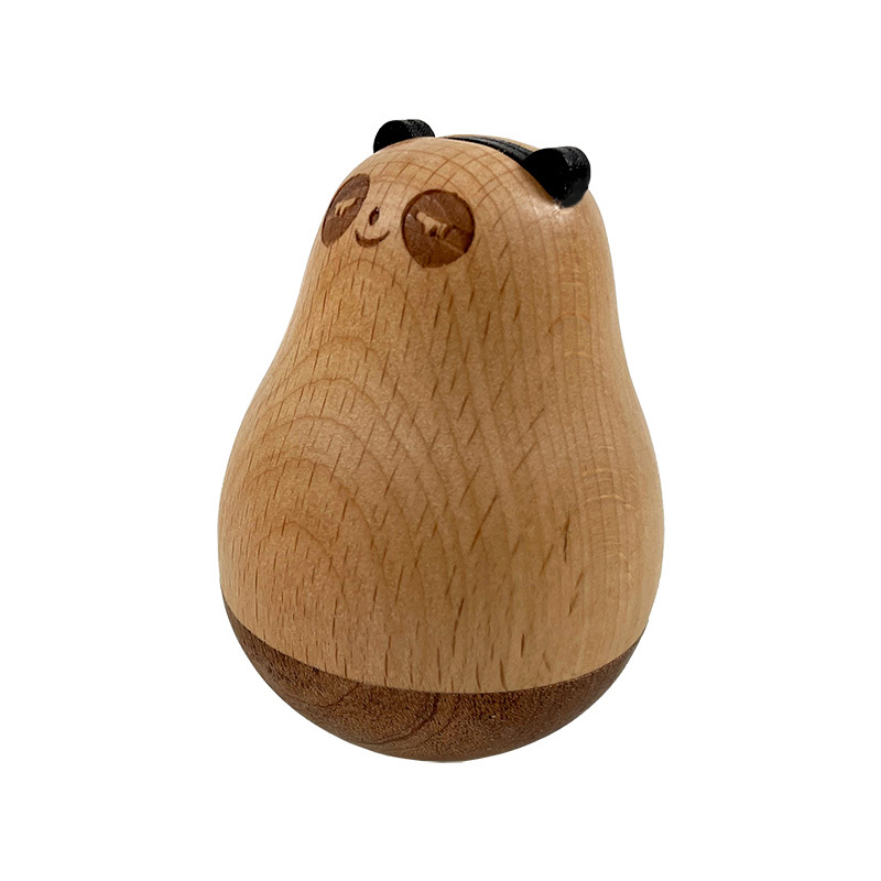 Деревянный Забавный барабан roly-poly, игрушка для детей, подарок, милый красочный деревянный
