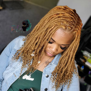 Prix bon marché extrémités bouclées 0.6cm 14 pouces Style Afro complet fait à la main cheveux humains serrures pour tressage Style Crochet Dreadlocks - Product Image 1