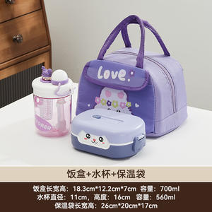 Lonchera Infantil de Plástico con Diseño de Dibujos Animados, Lonchera Bento para Niños, Libre de BPA, Contenedor de Alimentos para Estudiantes, Oficina y Escuela, Venta al Por Mayor - Product Image 5