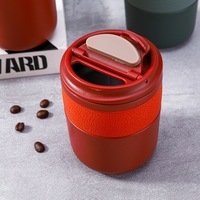 Gobelets à café réutilisables de 280 ml et 550 ml avec couvercle, étanches, écologiques, en acier inoxydable, thermos, gobelet de voyage, mug pour voiture