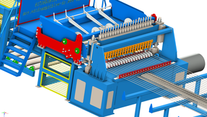 Machine à souder mécanique automatique en treillis métallique avec filet d'alimentation de diamètre et caractéristiques de chute Technologie de treillis renforcé - Product Image 2