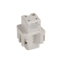 Connecteur industriel multipolaire série A 04+T pôles, mâle, borne à vis