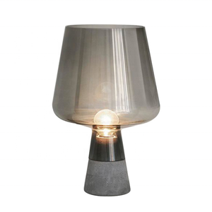 Nordic Amber Smoke Glass Side <strong>Table</strong> Lamps Modern Standing Lampes De <strong>Table</strong> for Home Living Room Office Villa Hotel <strong>Lighting</strong> - Product Image 1