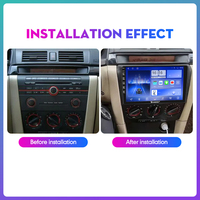Autorradio para Mazda 3 2004-2010 2 Din Android Octa Core Estéreo de Coche Reproductor DVD Navegación GPS Multimedia Android Auto Carplay