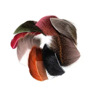 Patch de poils de cerf <span class=keywords><strong>et</strong></span> d'elche 5x5cm pour la fabrication de mouches sèches (Caddis, Zonker, Mice) - Matériel de montage de mouches de pêche - Product Image 1