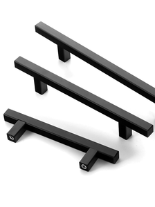 Paslanmaz çelik t-şekilli dolap kapı kolları topuzu mutfak yatak odası Dresser için çağdaş tasarım dayanıklı çevre dostu - Product Image 6