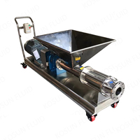 Pompe à vis à cavité progressive simple en acier inoxydable sanitaire