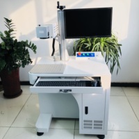Machine de marquage laser à fibre CO2 ktop CNC refroidie par air, haute sécurité, pour usage domestique, électronique, PCB, étiquettes métalliques, cartes d'identité, prend en charge le format BMP