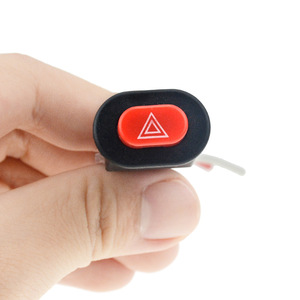 Interruptor de Plástico con Doble Intermitencia para Motocicleta, Modificación de Luces de Emergencia, Uso General - Product Image 1