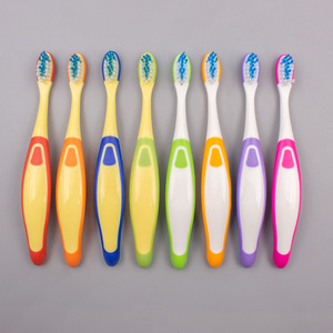 Brosse à dents pour enfants, poils doux, double couleur, forme ventrue, brosse à dents manuelle JSM151 - Product Image 1