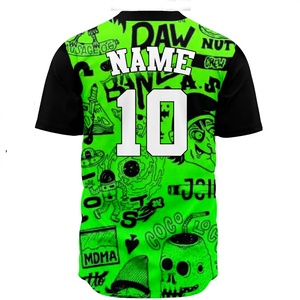 Hot Selling Cheap Clothing Breathable Printed Baseball/Softball Jerseys Custom Wholesale Digital Print Plain Blank <b>T</b>-<b>Shirt</b> - Product Image 2