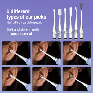 Kids Luminous <b>Ear</b> Spoon Dual Light Source LED Light <b>Ear</b> <b>Cleaning</b> Set <b>Ear</b> Picking USB Baby Earwax Remover <b>Kit</b> - Product Image 5
