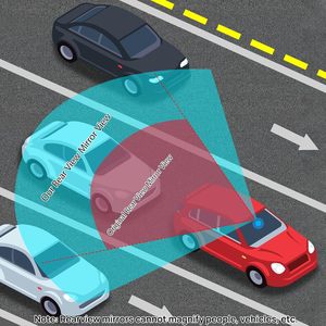 <span class=keywords><strong>Rétroviseur</strong></span> panoramique convexe de 11,81 pouces, universel, à clipser, grand angle, pour voiture, SUV, camions - Product Image 3